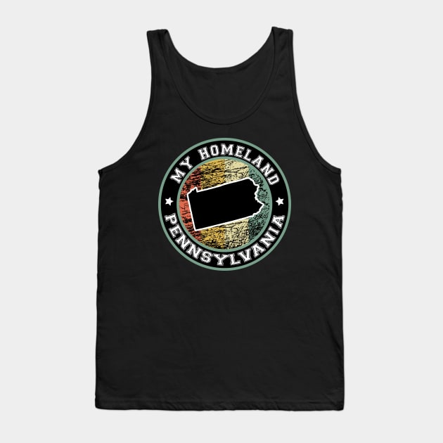 Homeland Pennsylvania state USA vintage Tank Top by LiquidLine